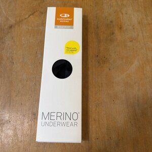 NEW icebreaker Bodyfit Merino Women L Siren Hipkini Panty Black 150 All Season